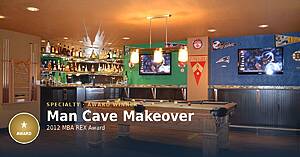 MBA Rex award winner basement remodel