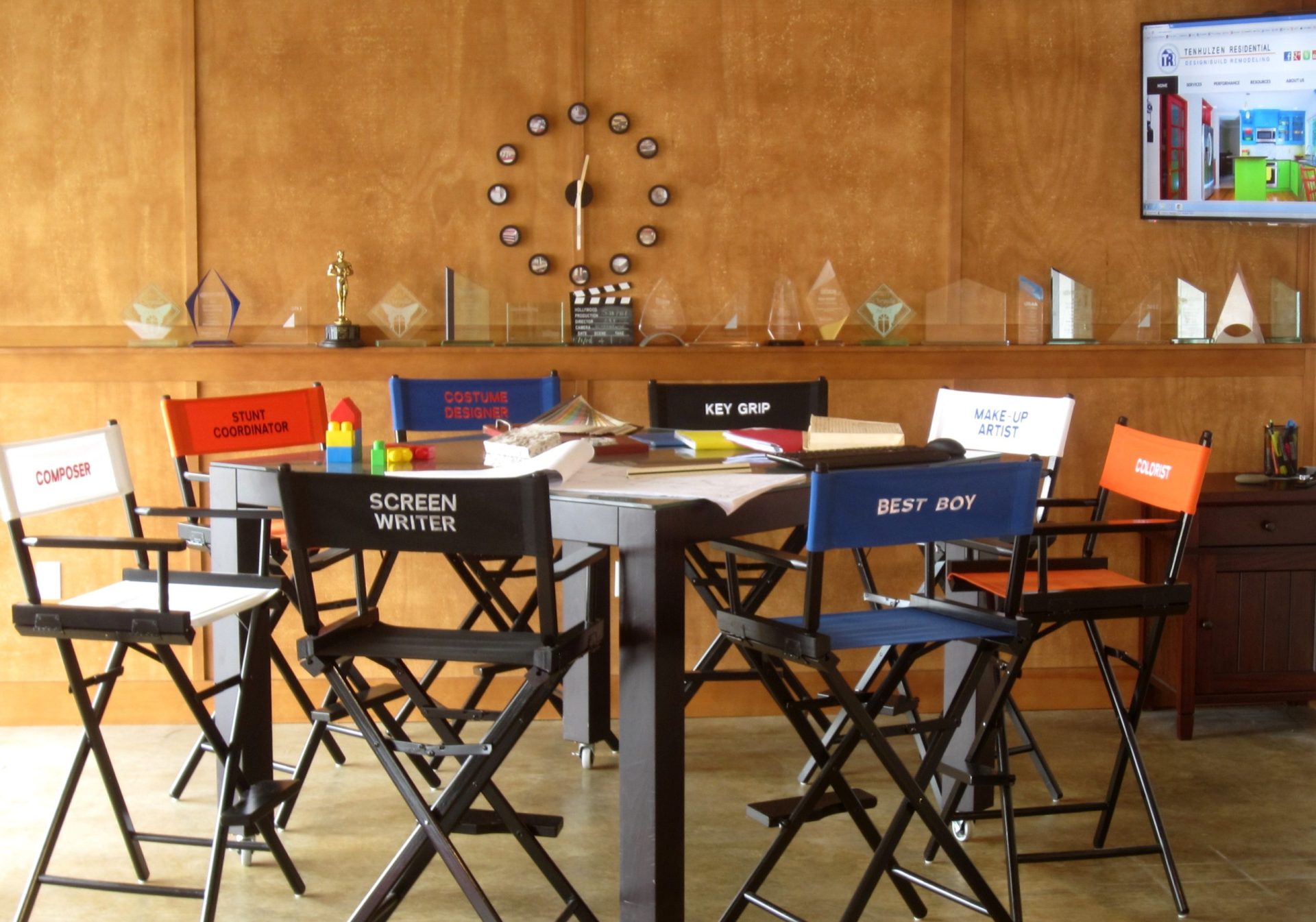 conference table with director style chairs