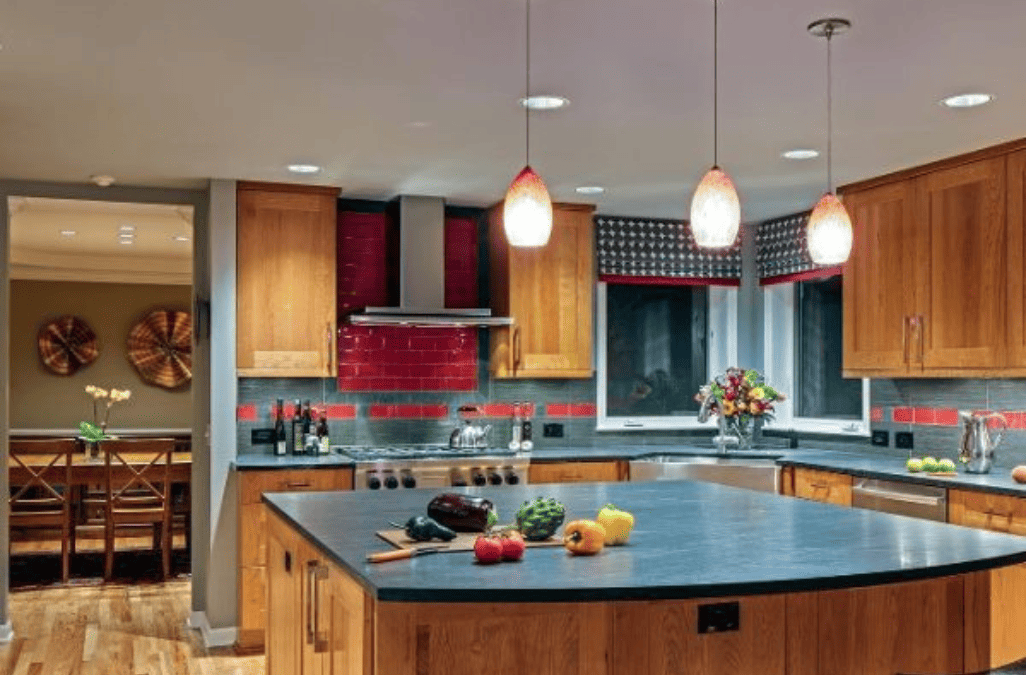 Red Stripe Kitchen